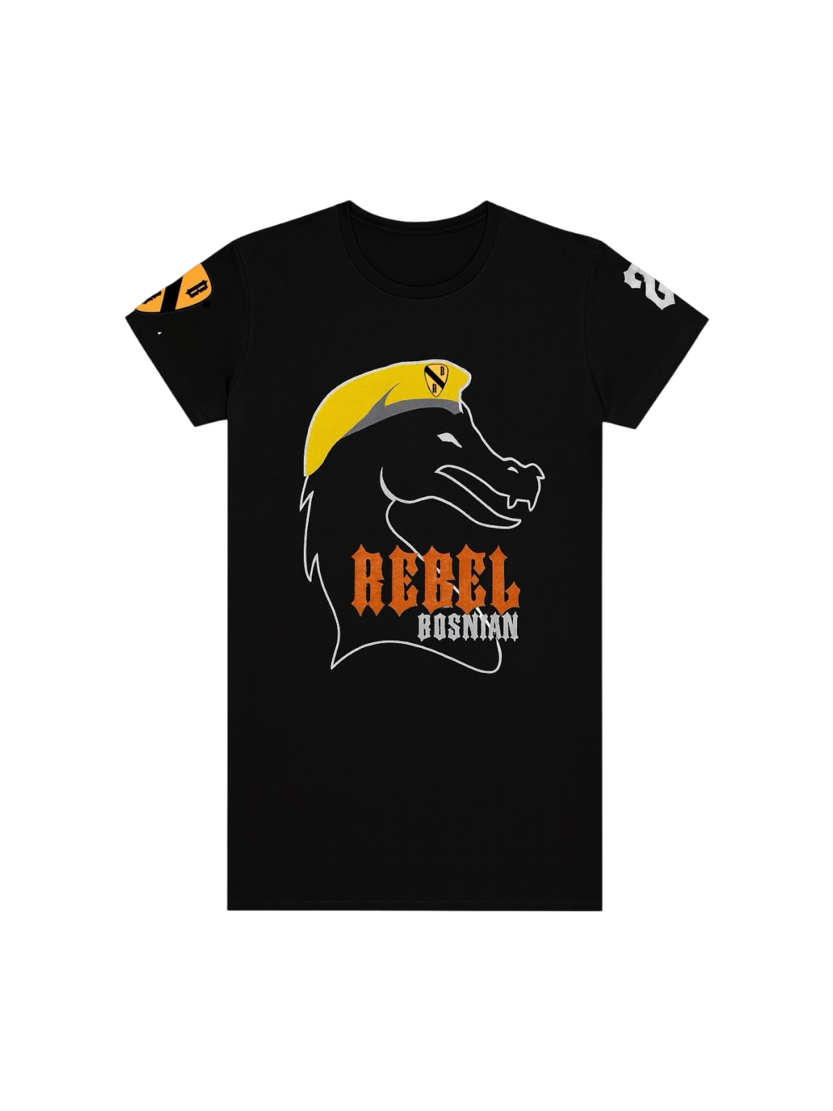 Bosnian Rebel - Black T-Shirt long for Ladies – Bild 3