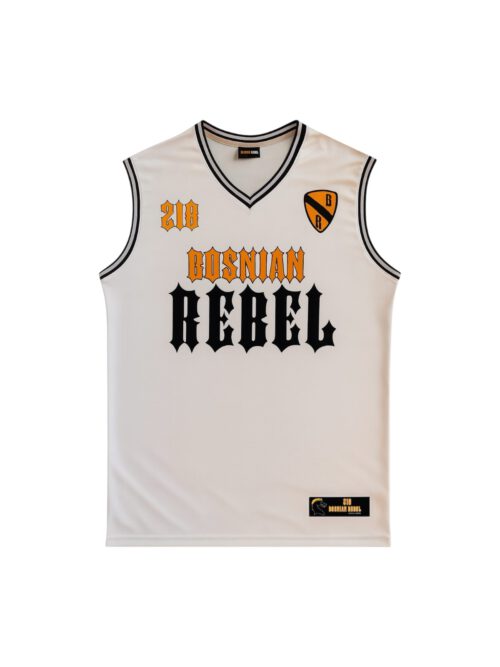 Bosnian Rebel Basketball Trikot White/Black
