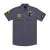 Bosnian Rebel Oldschool Hemd Grey